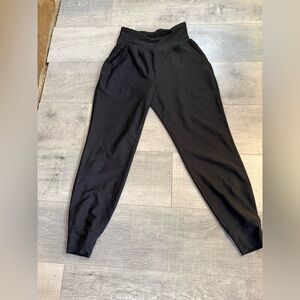Old Navy Power Soft High Rise Joggers Go-Dry Size Medium Black